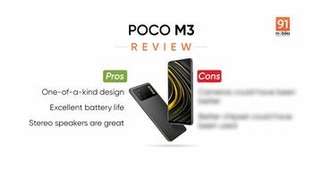 Xiaomi Poco M3 test par 91mobiles.com