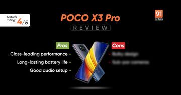 Xiaomi Poco X3 Pro test par 91mobiles.com