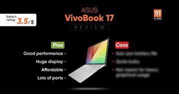 Asus VivoBook 17 test par 91mobiles.com