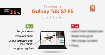 Samsung Galaxy Tab S7 test par 91mobiles.com