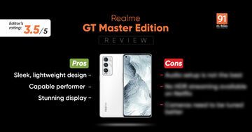 Realme GT Master Edition test par 91mobiles.com