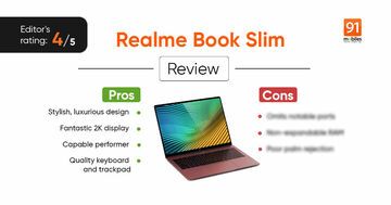 Realme Book Slim test par 91mobiles.com