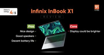 Infinix InBook X1 test par 91mobiles.com