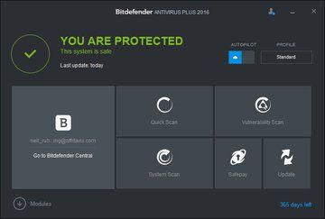 Bitdefender Antivirus Plus 2016 test par PCMag