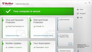 McAfee Internet Security 2016 test par PCMag