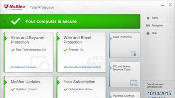 McAfee Total Protection 2016 test par PCMag