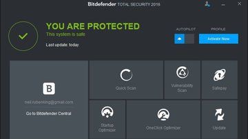 Bitdefender Total Security 2016 test par PCMag