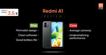 Xiaomi Redmi A1 test par 91mobiles.com