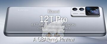 Xiaomi 12T Pro test par GBATemp
