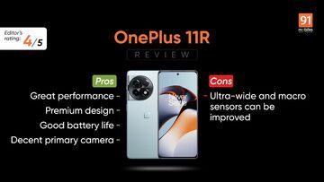 OnePlus 11R test par 91mobiles.com