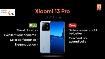 Xiaomi 13 Pro test par 91mobiles.com