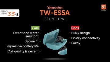 Yamaha TW-ES5A test par 91mobiles.com