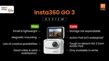 Insta360 Go 3 reviewed by 91mobiles.com