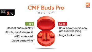 Nothing CMF Buds Pro test par 91mobiles.com
