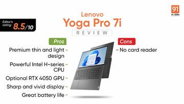 Lenovo Yoga Pro 7i test par 91mobiles.com