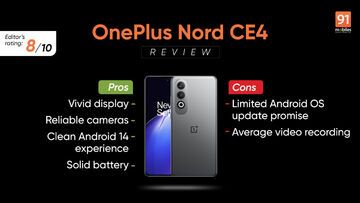 OnePlus Nord CE test par 91mobiles.com