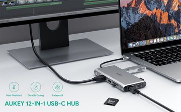Aukey USB-C Hub test par Just Push Start