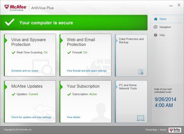 Anlisis McAfee AntiVirus Plus 2015