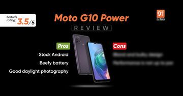 Motorola Moto G10 test par 91mobiles.com