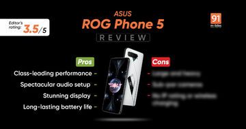Asus ROG Phone 5 test par 91mobiles.com