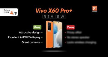 Vivo X60 Pro test par 91mobiles.com