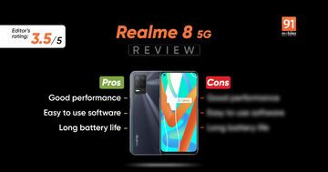 Realme 8 testé par 91mobiles.com Realme 8 testé par 91mobiles.com