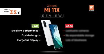 Xiaomi Mi 11X testé par 91mobiles.com Xiaomi Mi 11X testé par 91mobiles.com