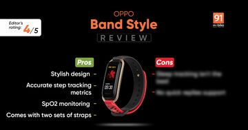 Oppo Band Style test par 91mobiles.com