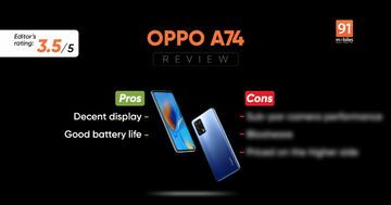 Oppo A74 test par 91mobiles.com