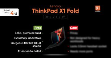 Lenovo ThinkPad X1 Fold test par 91mobiles.com