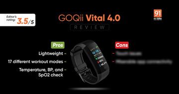 Goqii Vital 4 test par 91mobiles.com