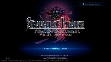 Test Final Fantasy Stranger of Paradise Test Final Fantasy Stranger of Paradise