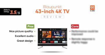 Blaupunkt Cybersound 43 Review: 5 Ratings, Pros and Cons