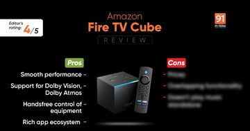 Amazon Fire TV Cube test par 91mobiles.com Amazon Fire TV Cube test par 91mobiles.com