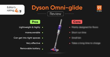 Dyson Omni-glide test par 91mobiles.com