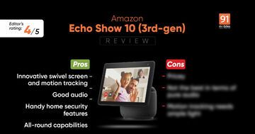 Amazon Echo Show 10 test par 91mobiles.com