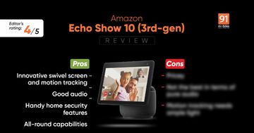 Amazon Echo Show 10 testé par 91mobiles.com Amazon Echo Show 10 testé par 91mobiles.com
