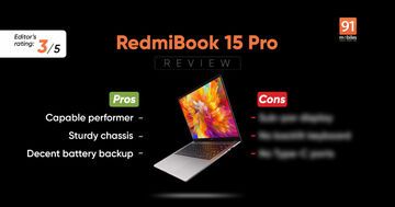 Xiaomi RedmiBook Pro 15 reviewed by 91mobiles.com