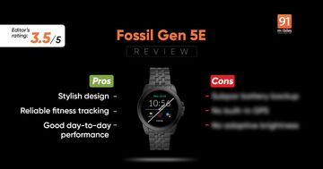 Fossil Gen 5 test par 91mobiles.com