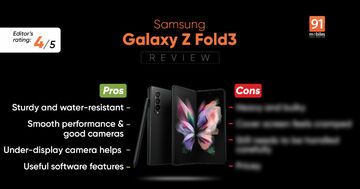 Samsung Galaxy Z Fold 3 reviewed by 91mobiles.com Samsung Galaxy Z Fold 3 reviewed by 91mobiles.com