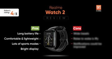 Realme Watch 2 testé par 91mobiles.com Realme Watch 2 testé par 91mobiles.com