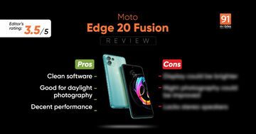Motorola Edge 20 reviewed by 91mobiles.com