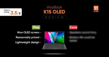 Asus VivoBook K15 test par 91mobiles.com