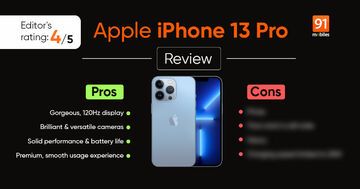 Apple iPhone 13 Pro test par 91mobiles.com Apple iPhone 13 Pro test par 91mobiles.com
