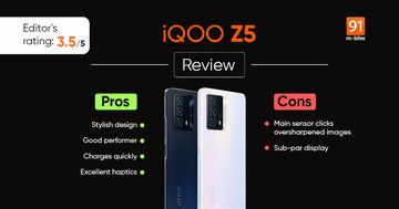 Vivo Iqoo Z5 test par 91mobiles.com