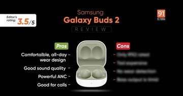 Samsung Galaxy Buds 2 test par 91mobiles.com