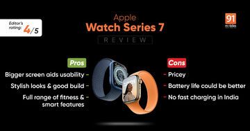 Apple Watch Series 7 test par 91mobiles.com
