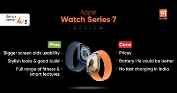Apple Watch Series 7 testé par 91mobiles.com Apple Watch Series 7 testé par 91mobiles.com