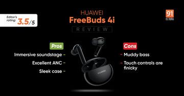 Huawei FreeBuds 4i test par 91mobiles.com