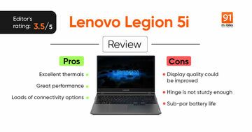 Lenovo Legion 5i test par 91mobiles.com